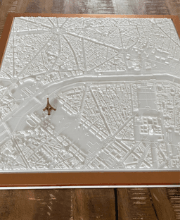 PARIS, Skyline 3d map 3d model