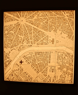 PARIS, Skyline 3d map 3d model