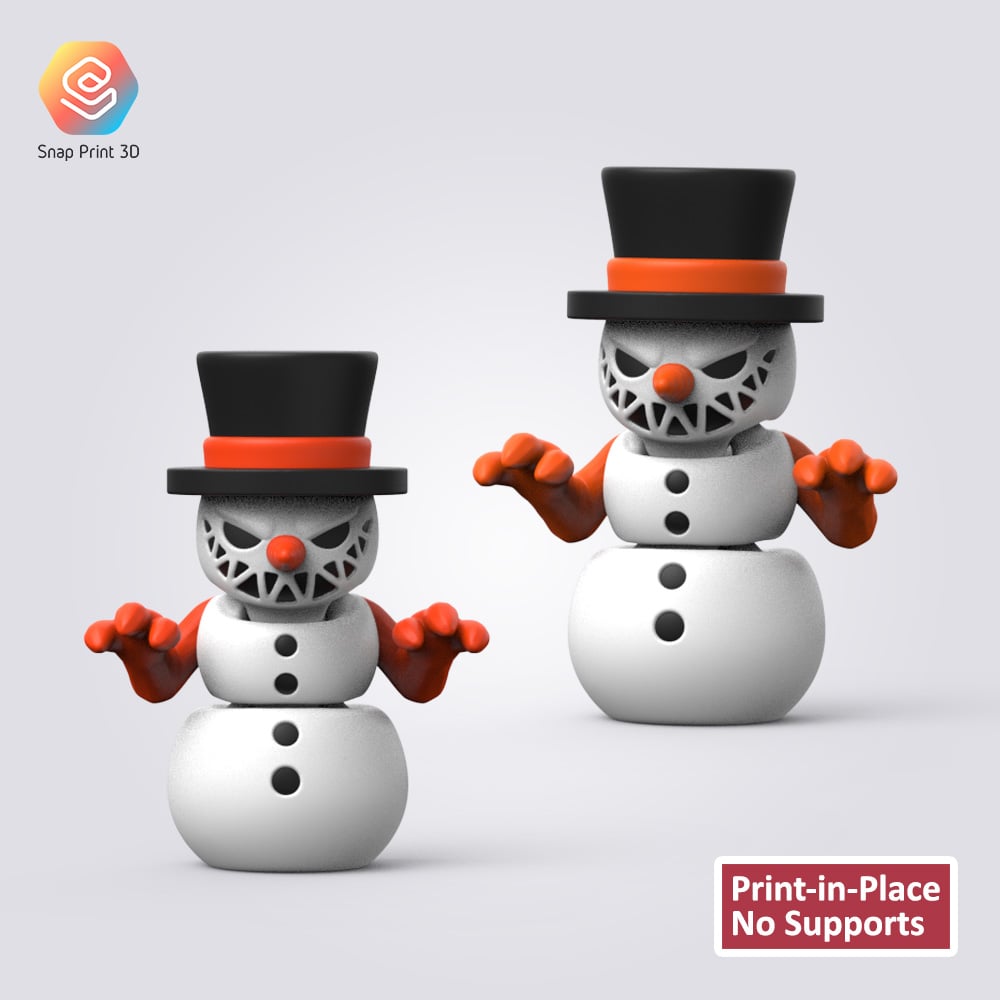 Flexi Snowman 3d model