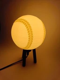 Hybrid Hanging/Desk Baseball Lamp 3d model