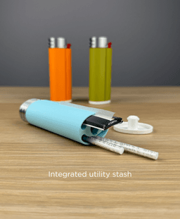 Flick, lighter sleeve with utility compartments. 3d model