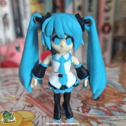 Hatsune Miku -Vocaloid | Flexi Print-in-place | Multicolor 3d model