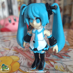 Hatsune Miku -Vocaloid | Flexi Print-in-place | Multicolor 3d model