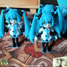 Hatsune Miku -Vocaloid | Flexi Print-in-place | Multicolor 3d model
