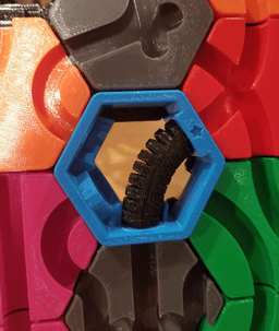 Hextraction - TPU Flexi-Tube Tile 3d model