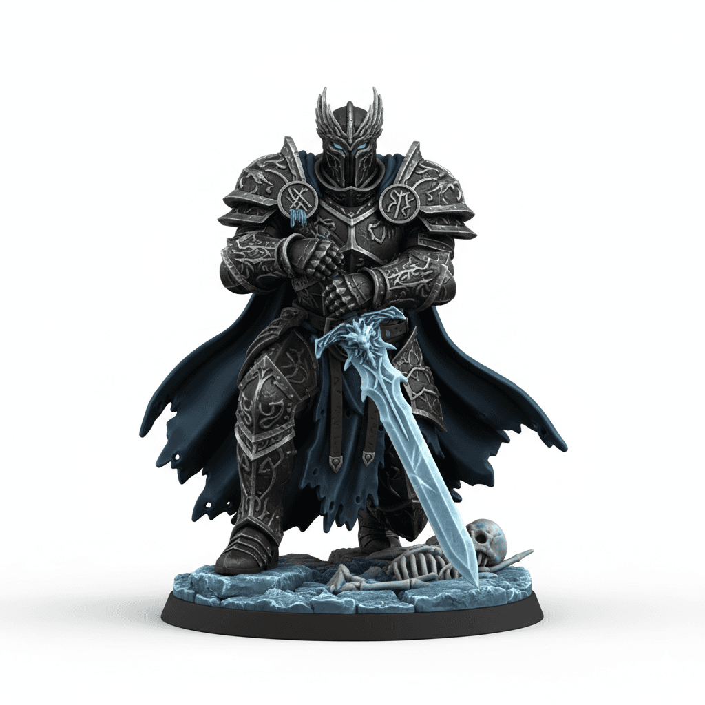 Frost Paladin Holy Blade Premium STL File 3d model