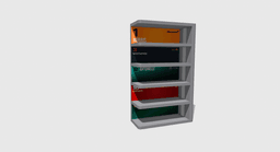 Modular F1 Display Shelf – Stackable 1/64 Scale LED Garage Diorama Stand | Wall Mount or Desk 3d model