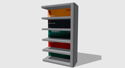 Modular F1 Display Shelf – Stackable 1/64 Scale LED Garage Diorama Stand | Wall Mount or Desk 3d model