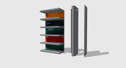 Modular F1 Display Shelf – Stackable 1/64 Scale LED Garage Diorama Stand | Wall Mount or Desk 3d model
