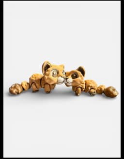 Lion - Lioness - Cub 3d model