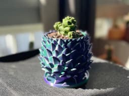 Dragon Egg / Pine Cone Pot 3d model