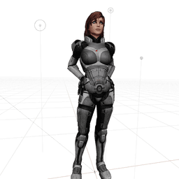 Female Commander Shepard 3d model