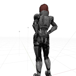 Female Commander Shepard 3d model