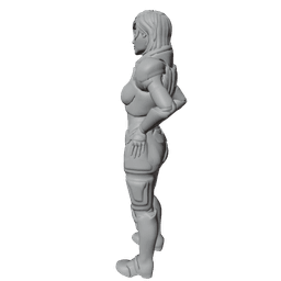 Female Commander Shepard 3d model