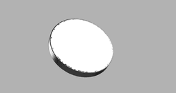 Round led light frame 3d model