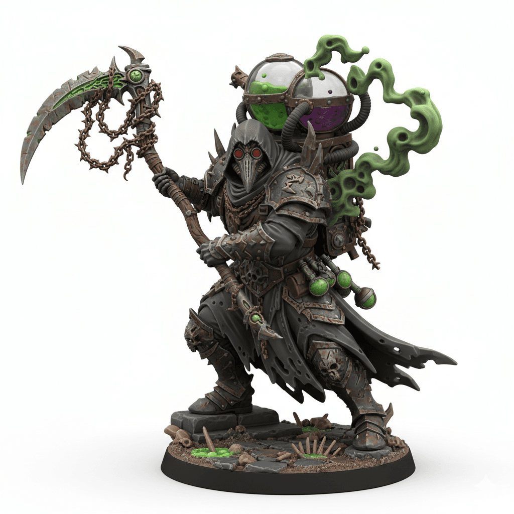 Plague Alchemist Toxic Backpack Detailed STL Download 3d model