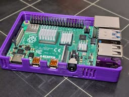 Raspberry Pi 4 B Low Profile Case (Zip Tie Mountable) 3d model