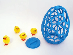 Organic egg with screw bottom 3d model