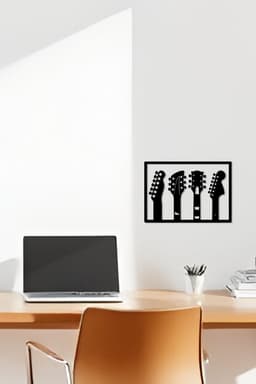 Guitar Wall Art, Wall Decor, Home Decor 3d model