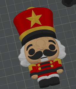 Nutcracker Tree Ornament 3d model