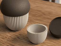 Acorn container decoration (tealight compatible) 3d model