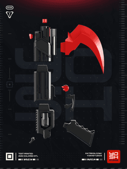 Immortal Red Mercenary Armor 3D Printer STL 3d model