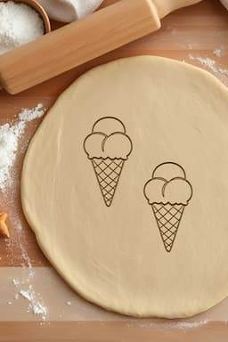Ice Cream Cookie Cutter, Biscuit Cutter 3d model