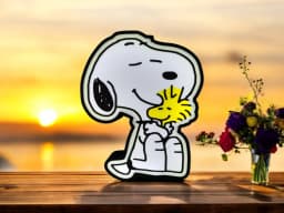Snoopy LED Lamp 3d model
