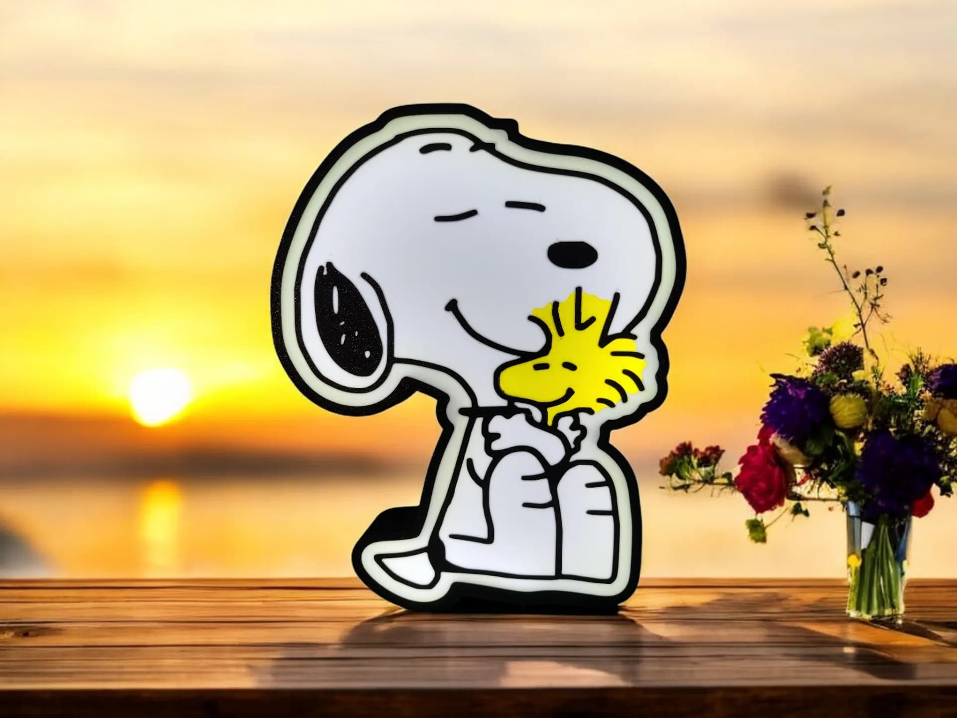 Snoopy LED Lamp 3d model