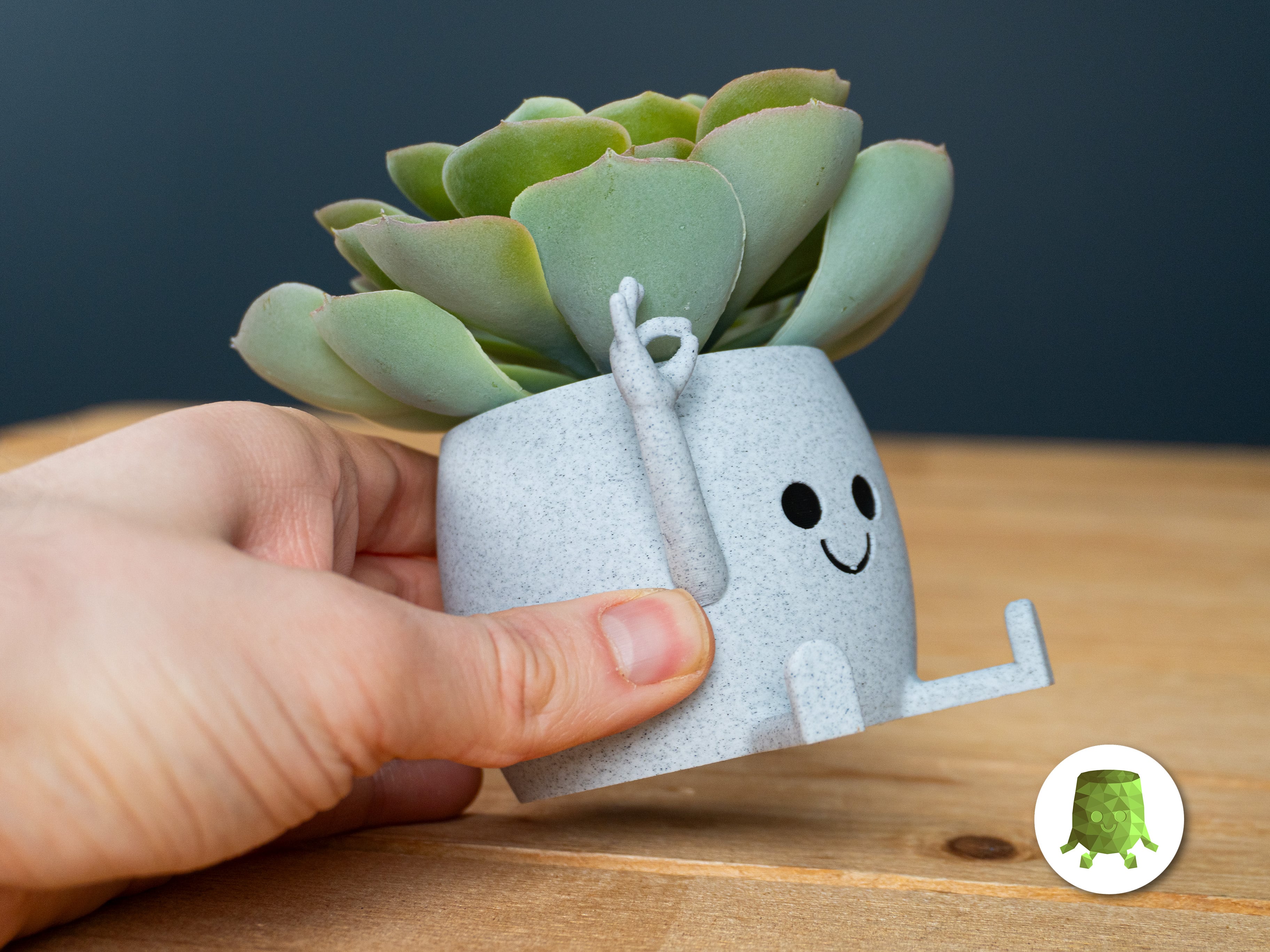 OK Hand Sitting Pot 3d model
