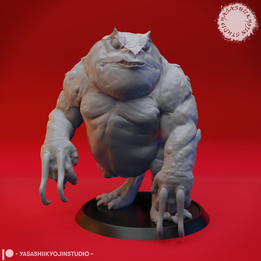 Slaad (Blue) - Tabletop Miniature 3d model
