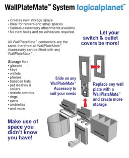 C32 - Three-Gang Double-Sided Electrical Outlet WallPlateMate 3d model