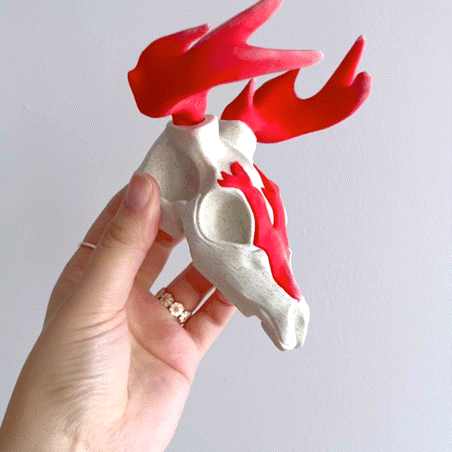Deer Skull Dice Tower 3d model