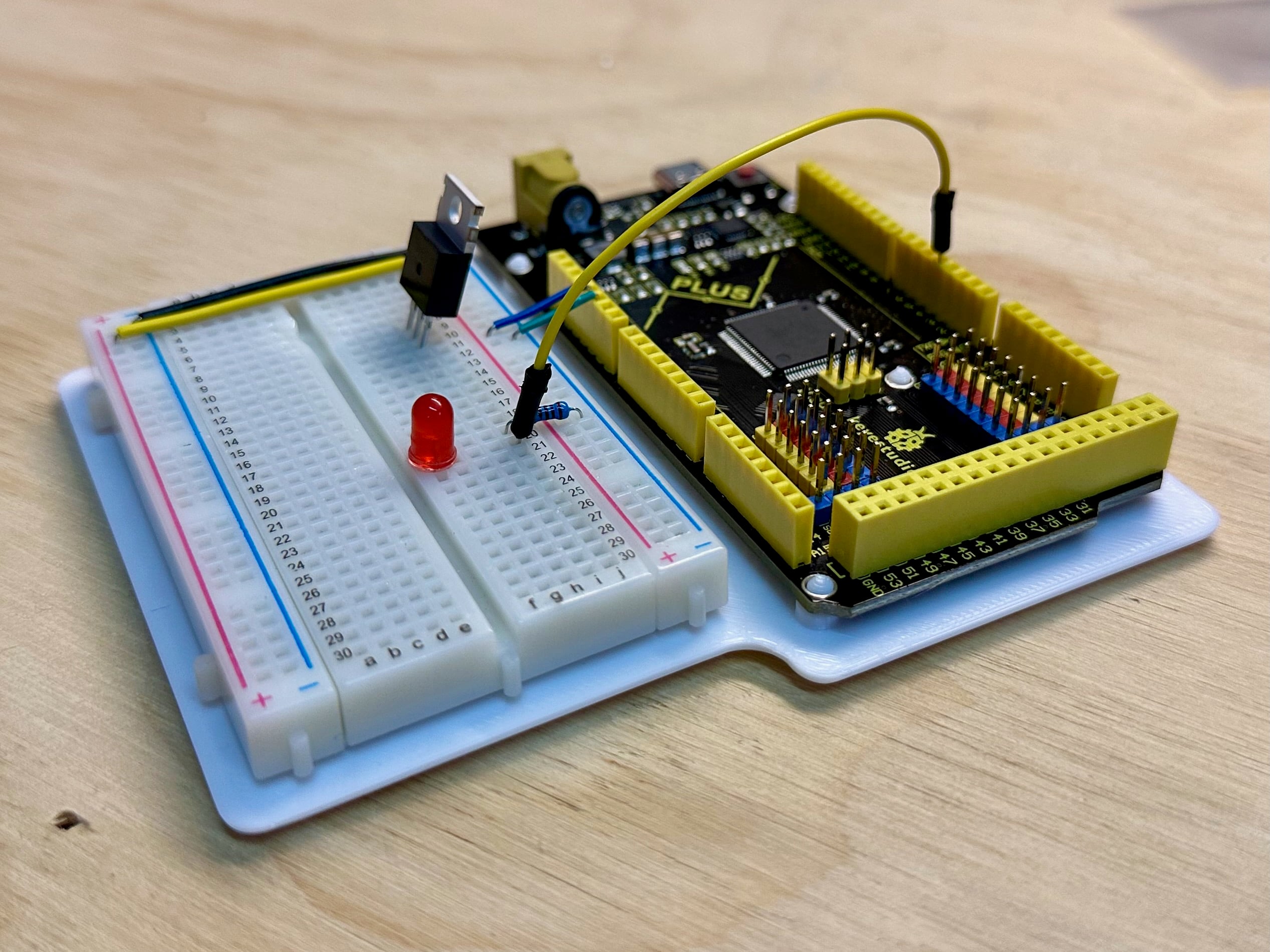 Arduino Mega/2560 Breadboarding Station 3d model