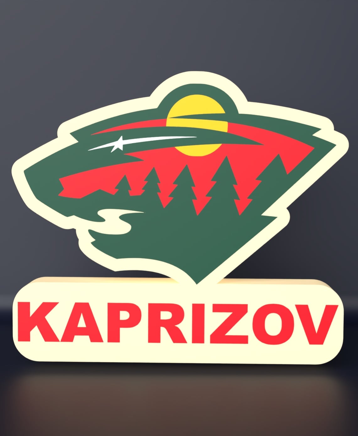 Minnesota Wild - LED strip compatible 3d model