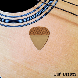 Fun Guitar Picks: Acorn 3d model