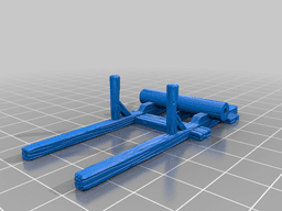 Cart with Goods 3d model