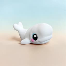 Beluga Whale Flexi 3d model
