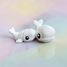 Beluga Whale Flexi 3d model