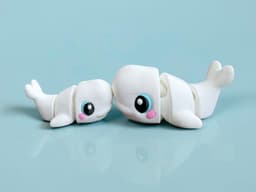 Beluga Whale Flexi 3d model