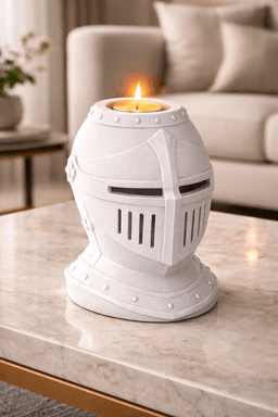 Knight Helmet Candle Holder STL | Medieval Decor 3d model