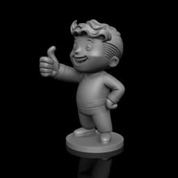 Vault Boy - Fallout 3d model