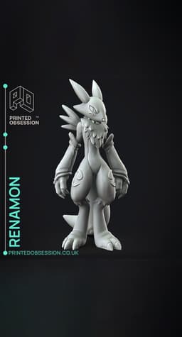 Renamon - Digimon - Fan Art 3d model