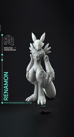 Renamon - Digimon - Fan Art 3d model