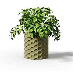 HEX Collection - Planter Set 3d model