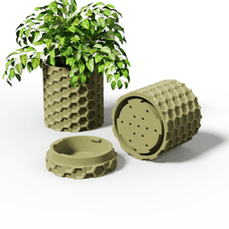 HEX Collection - Planter Set 3d model