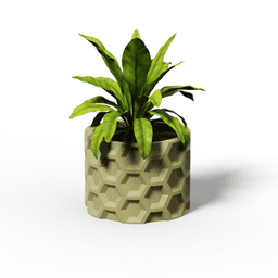 HEX Collection - Planter Set 3d model