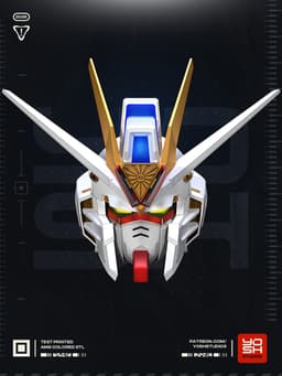 Mecha Mighty Strike Helmet 3D Printer STL file 3d model