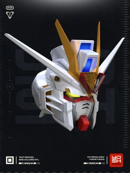 Mecha Mighty Strike Helmet 3D Printer STL file 3d model