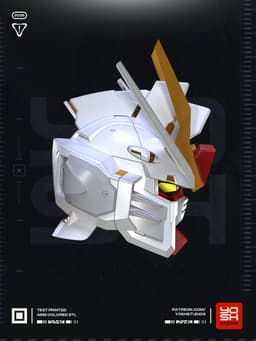 Mecha Mighty Strike Helmet 3D Printer STL file 3d model